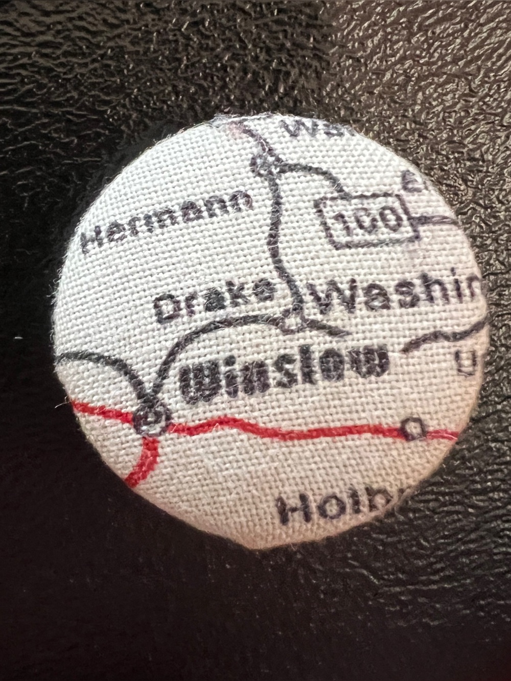 VTG Route 66 Map Americana Brooches TWO Brooches